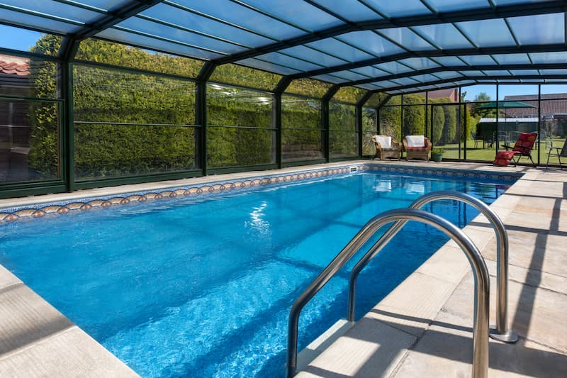 Pool enclosure cleaning