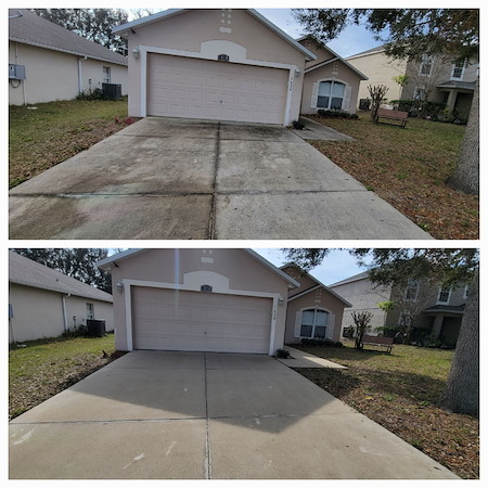 How often should you schedule driveway washing in floridas rainy season